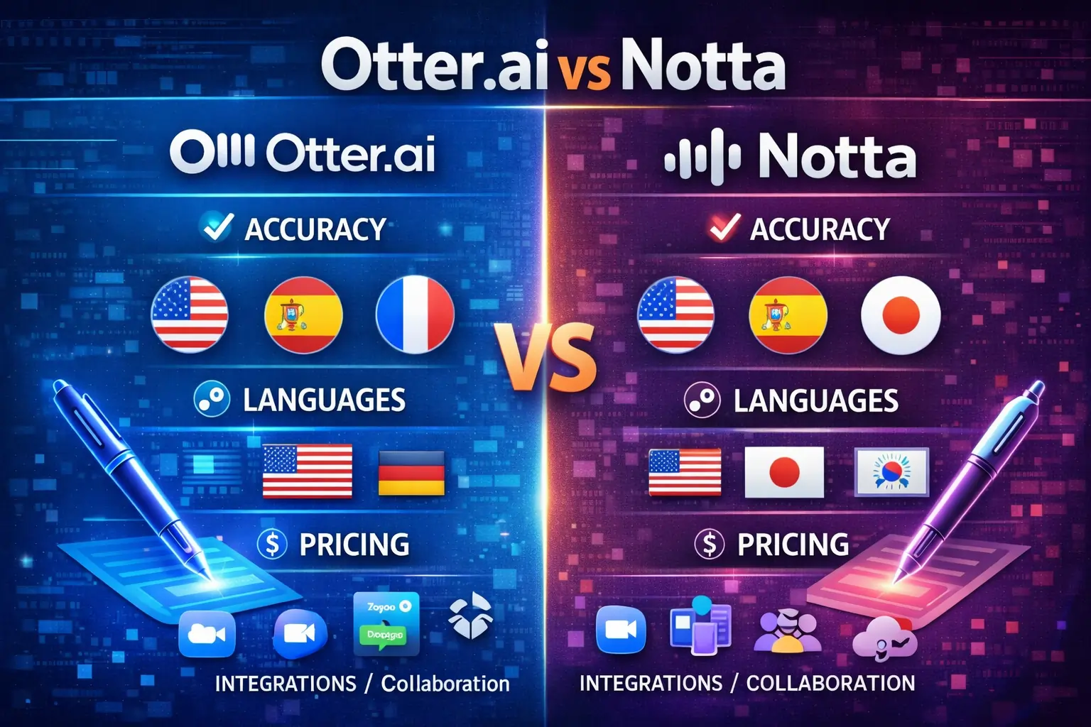 Otter.ai vs Notta – Best Transcription Tool?