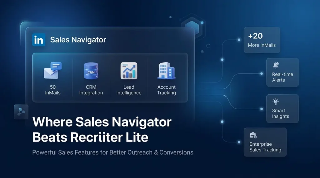 Where Sales Navigator Beats Recruiter Lite