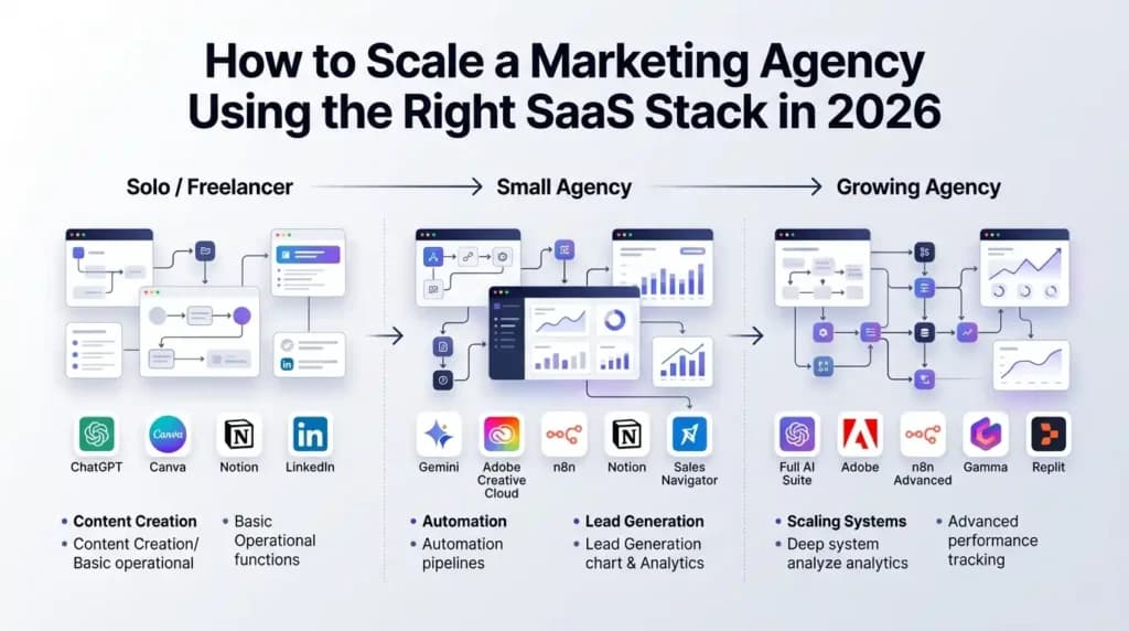 How to Scale a Marketing Agency Using the Right SaaS Stack in 2026