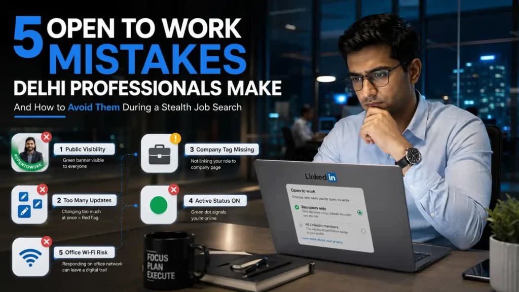 5 Common Mistakes Delhi Professionals Make With Open to Work