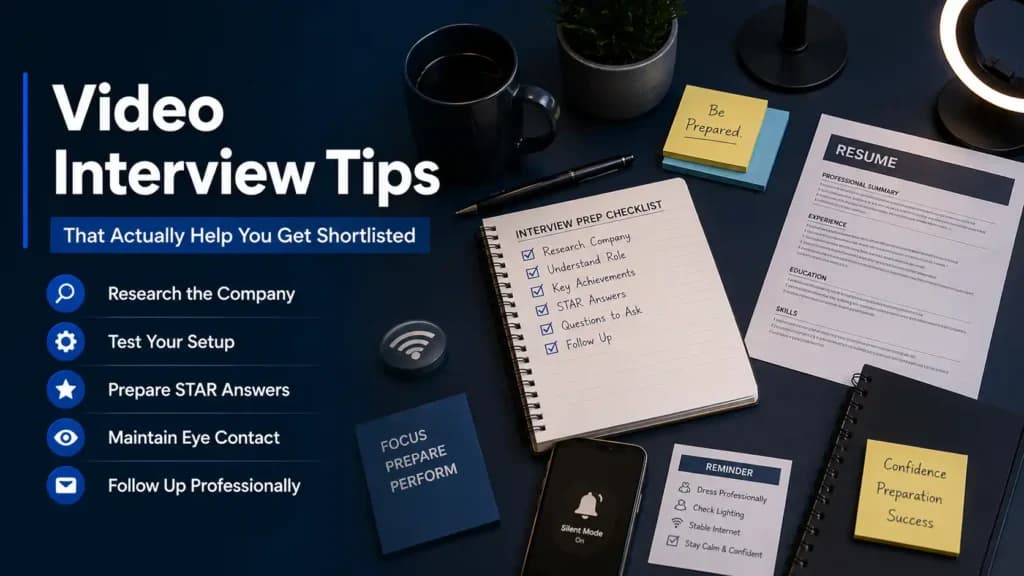 Video Interview Tips That Actually Help You Get Shortlisted