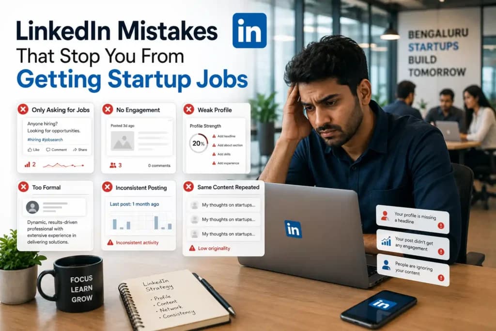 What Mistakes Job Seekers Make on LinkedIn That Kill Their Chances in Bengaluru Startups