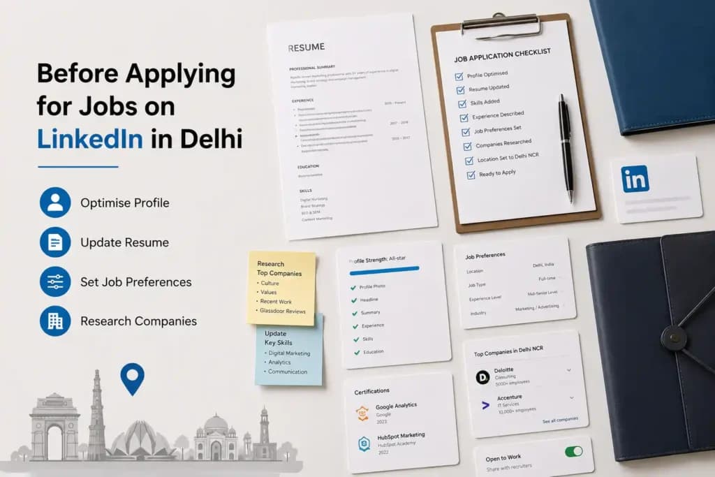 What Should You Do Before Applying for Jobs on LinkedIn in Delhi