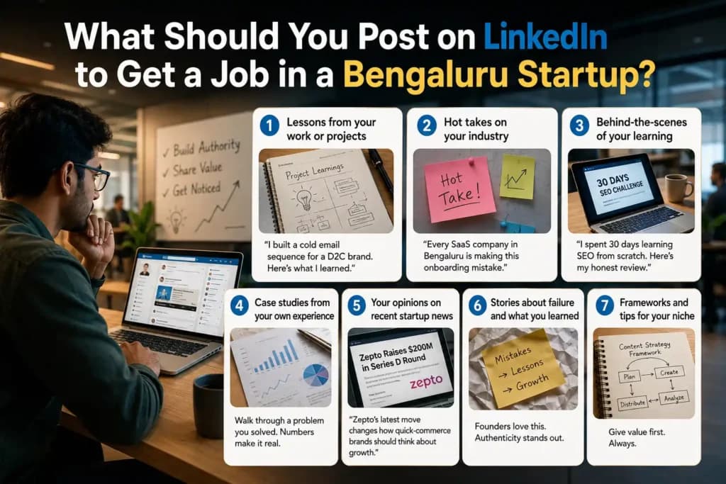 What Should You Post on LinkedIn to Get a Job in a Bengaluru Startup