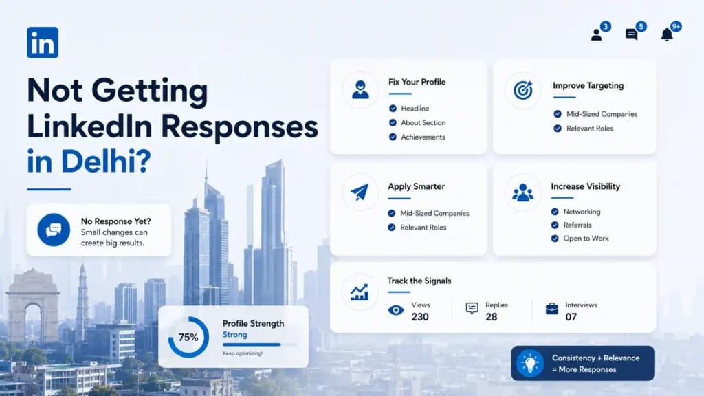 What to Do When You Are Not Getting Responses to Your LinkedIn Applications in Delhi