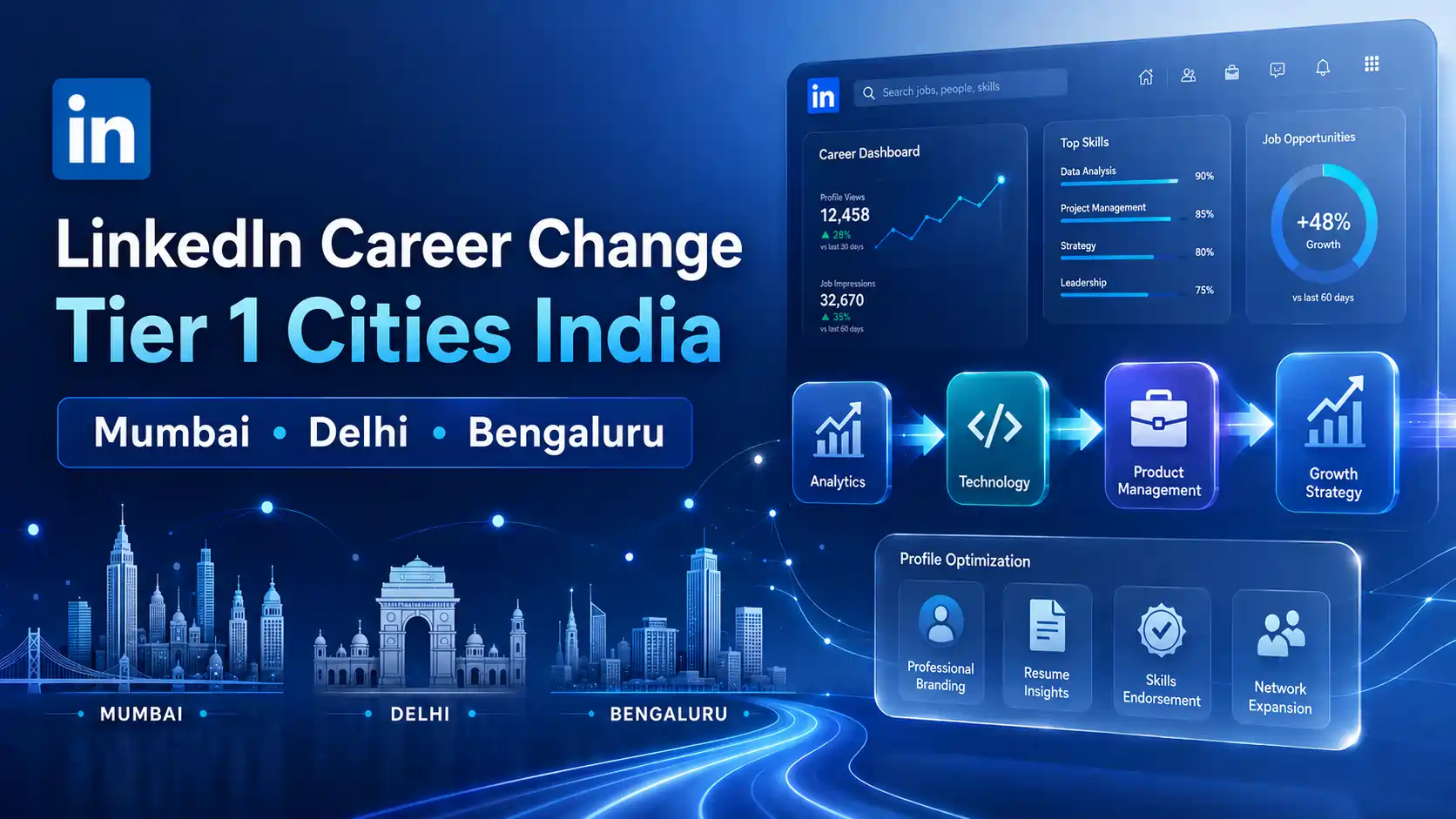 LinkedIn for Career Changers: How to Switch Industries in Mumbai, Delhi & Bengaluru