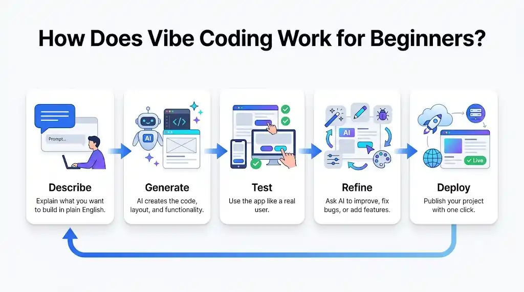 How Does Vibe Coding Work for Beginners